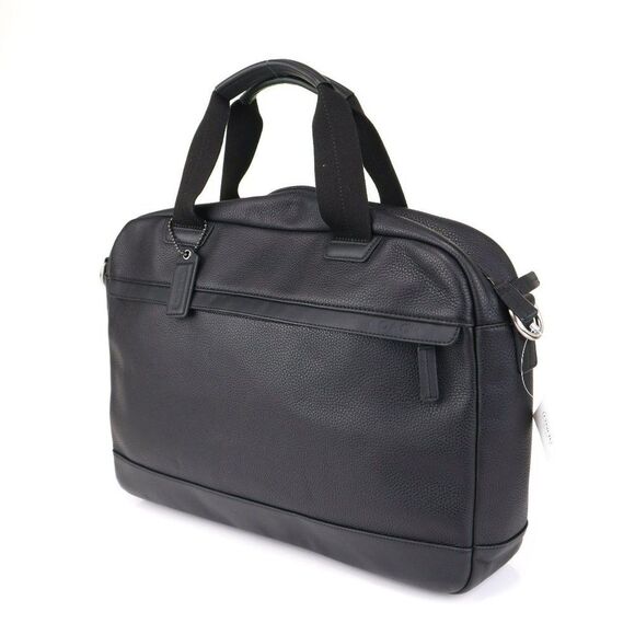 Coach Camden Leather Zip Top Briefcase 70927 Black - Picture 6 of 12